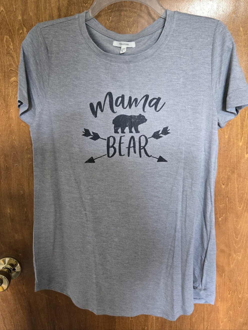 Maurices Gray Mama Bear Graphic Tee